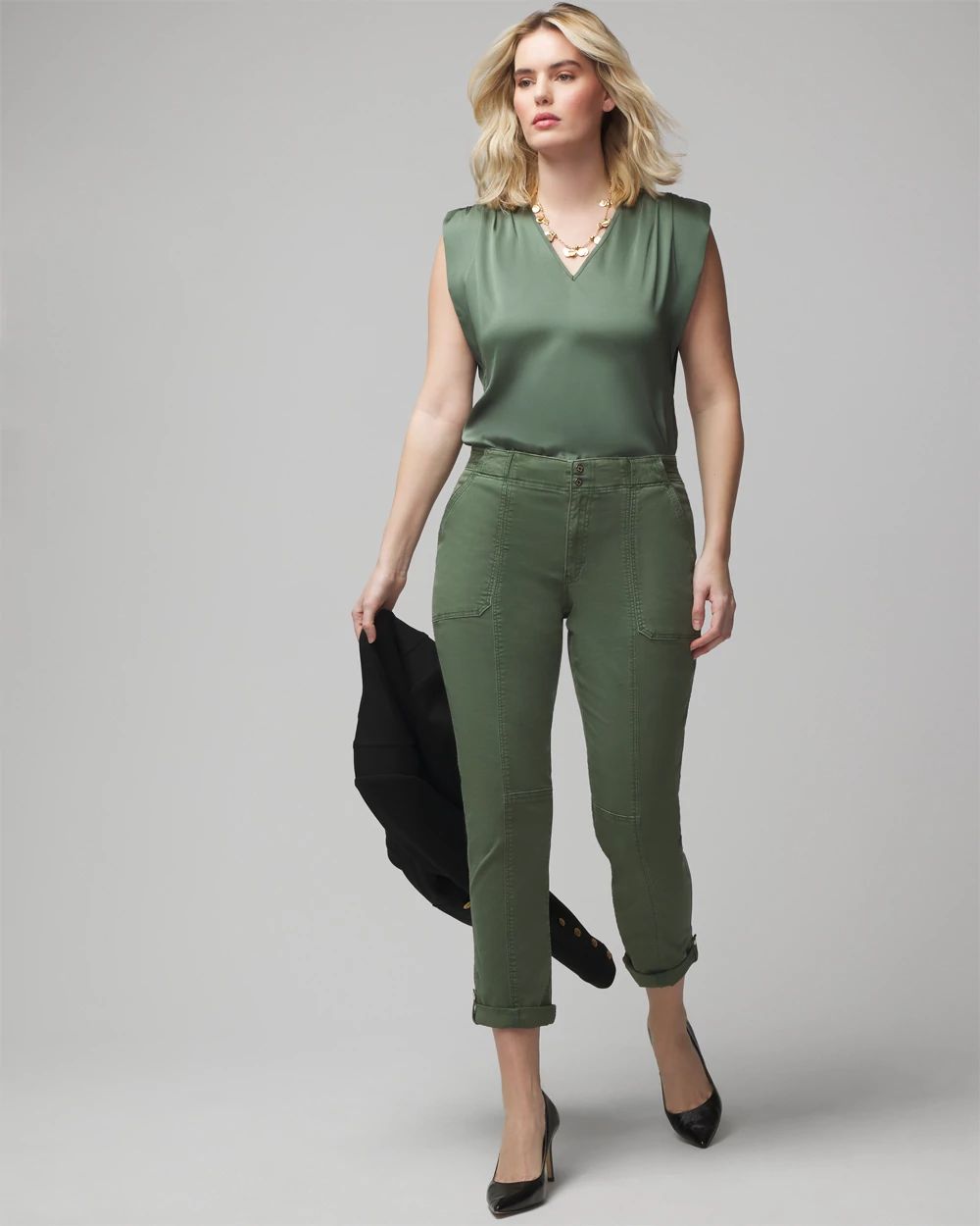 Curvy fit work pants shop